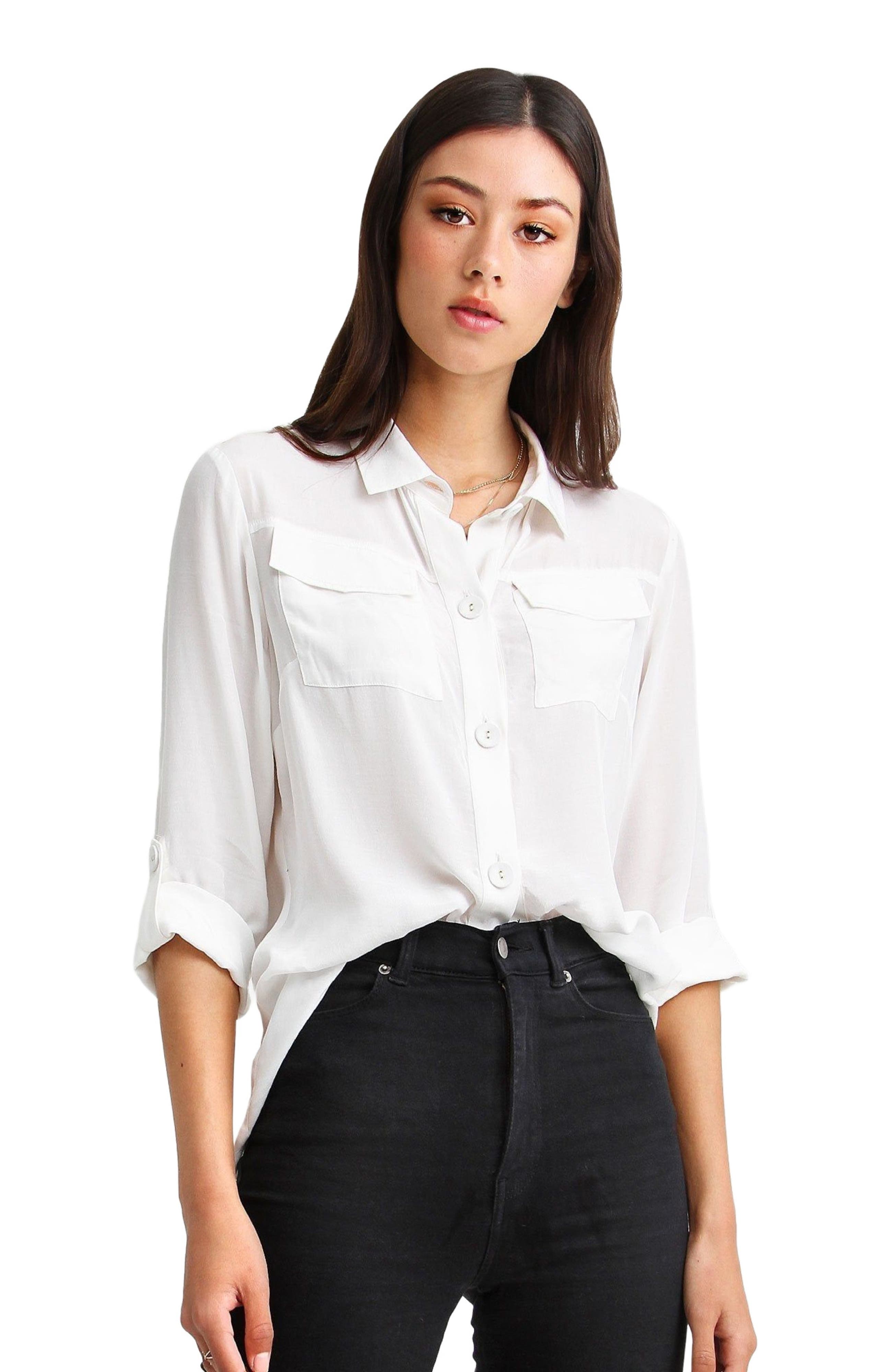 Eclipse Rolled Sleeve Blouse - image 4