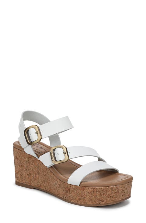 Ali Buckled Wedge Sandal (Women)