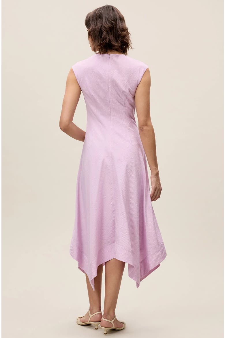 Allegra Stripe Dress, Alternate, color, WISTERIA