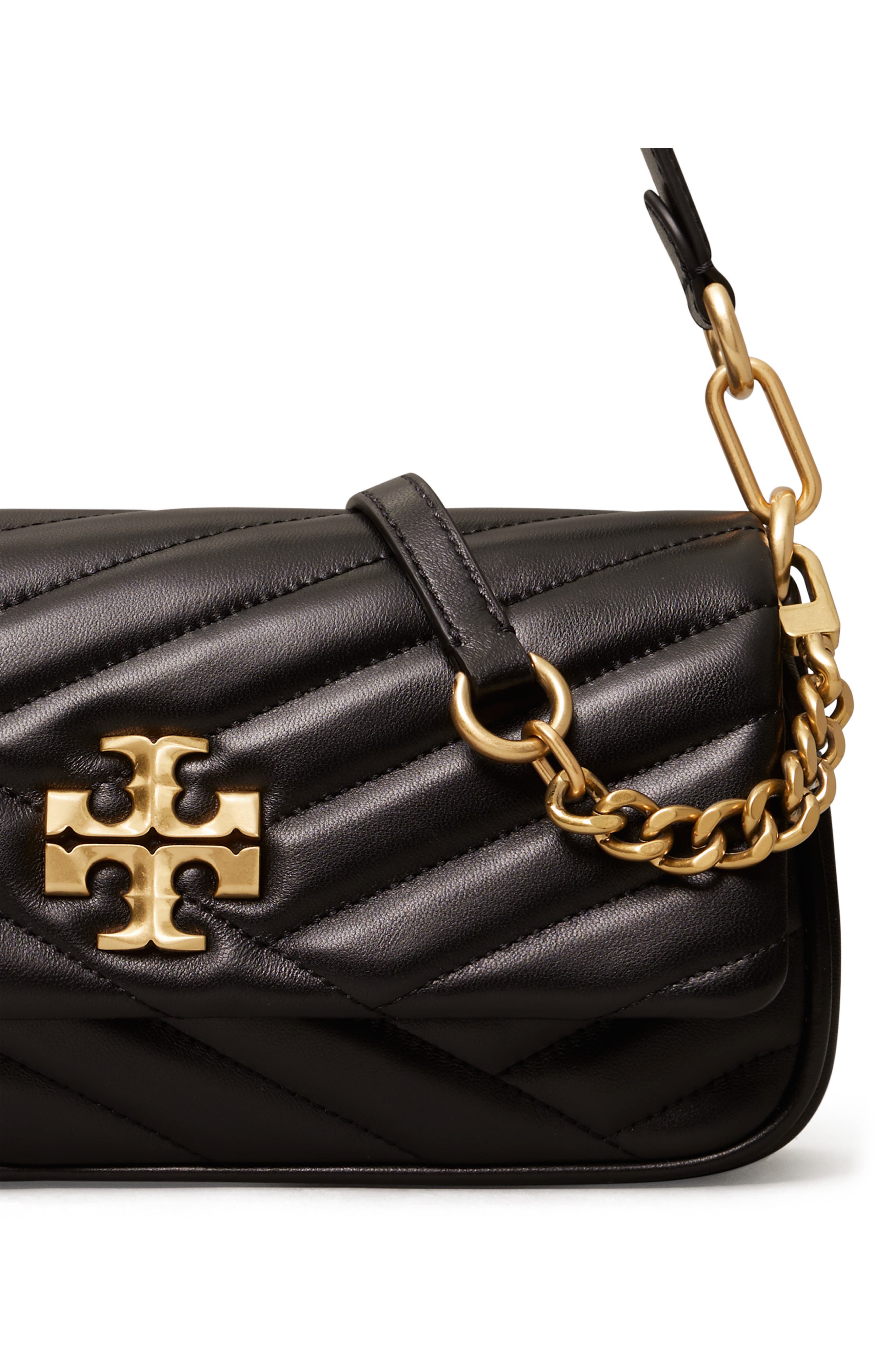 Tory Burch Kira Chevron Small Leather Shoulder Bag, Alternate, color, 
