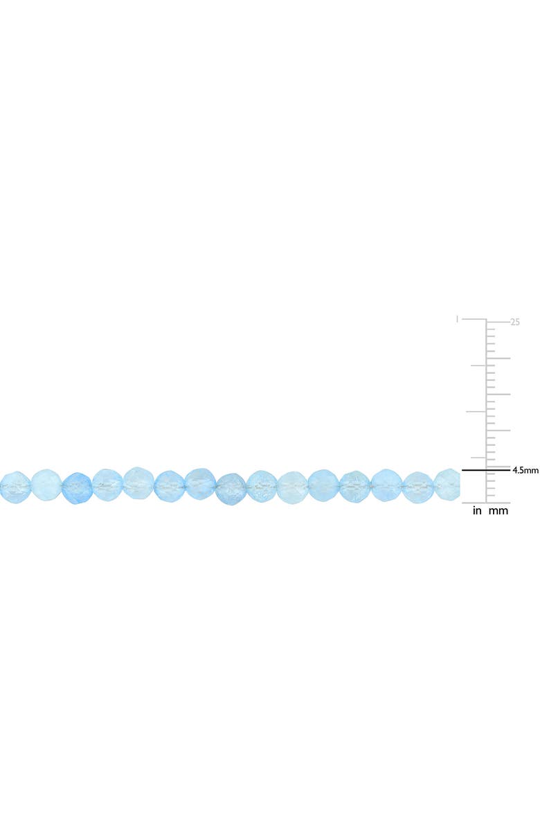 DELMAR Aquamarine Beaded Necklace & Bracelet Set, Alternate, color, Blue