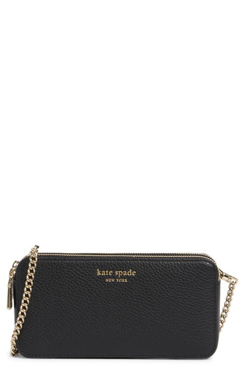 taylor pebbled leather double zip crossbody bag
