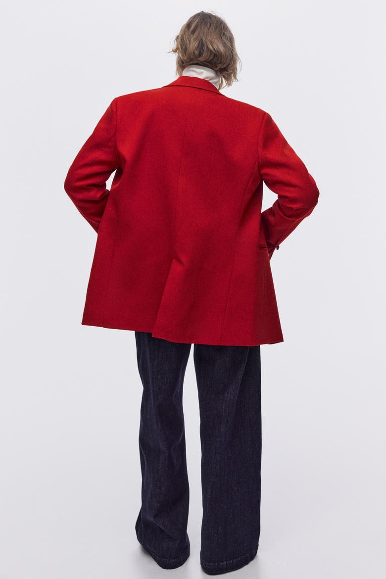 Single-breasted Blazer, Alternate, color, Red