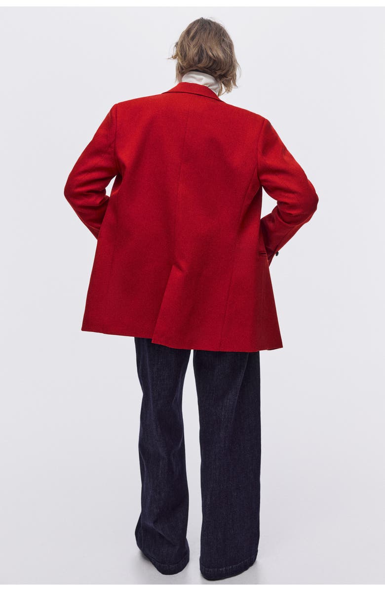 H&M Single-breasted Blazer, Alternate, color, Red