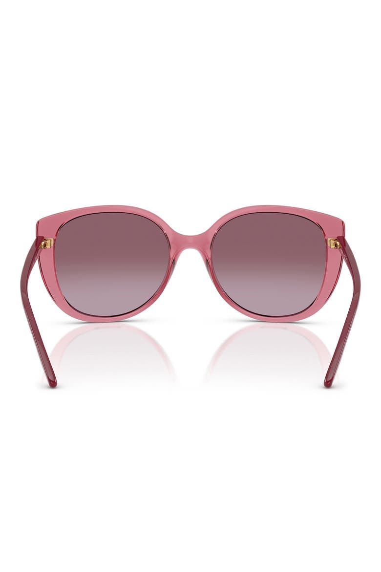 55mm Polarized Gradient Butterfly Sunglasses, Alternate, color, PURPLE