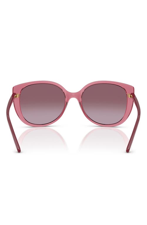 Vogue 55mm Polarized Gradient Butterfly Sunglasses