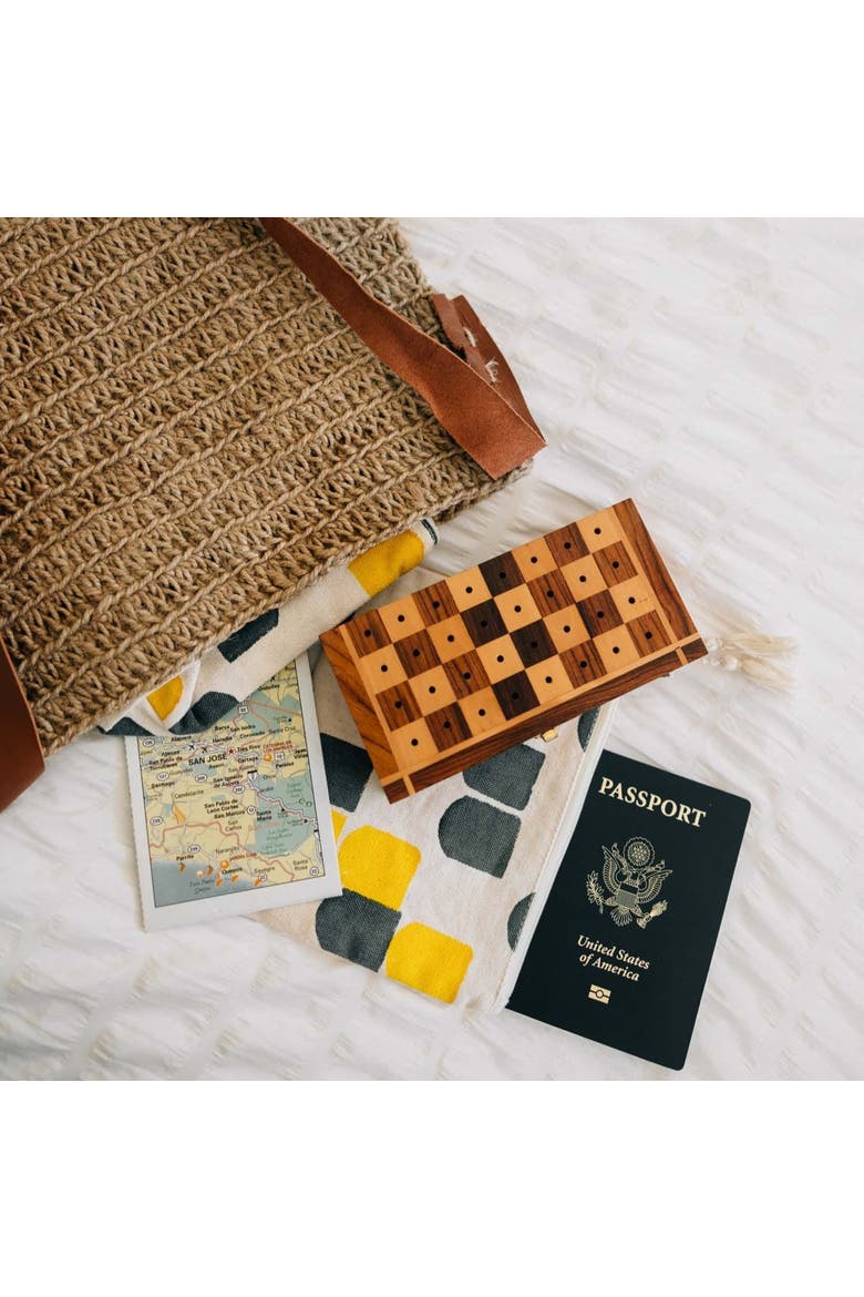 Sheesham Travel Chess Set, Alternate, color, Brown