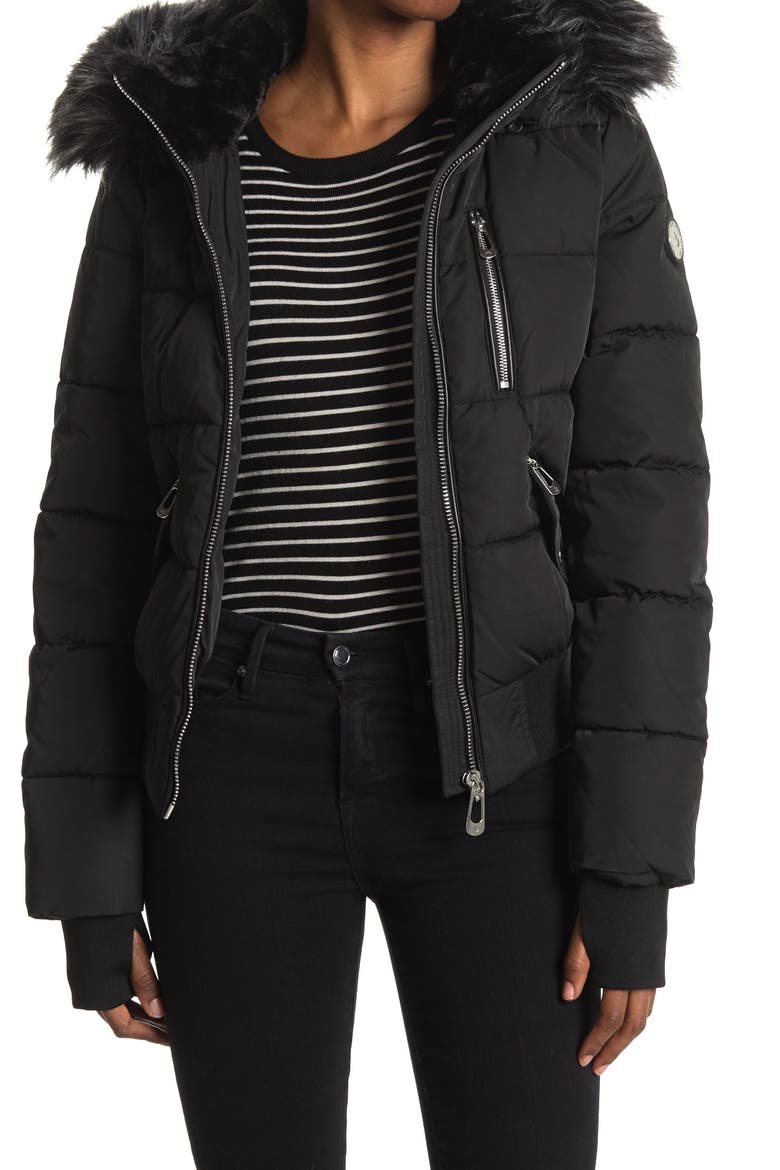 Vic Heavyweight Bomber Jacket, Main, color, BLACK
