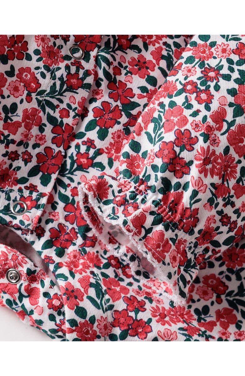 Petite Plume Fleurs Des Bois Madeline Long Sleeve One-Piece Pajamas, Alternate, color, 