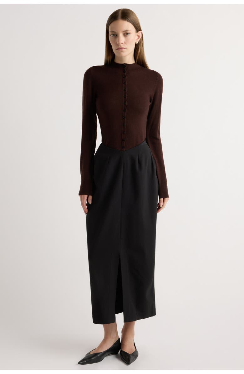 Modern Citizen Coye V-Waist Pencil Skirt, Alternate, color, Black