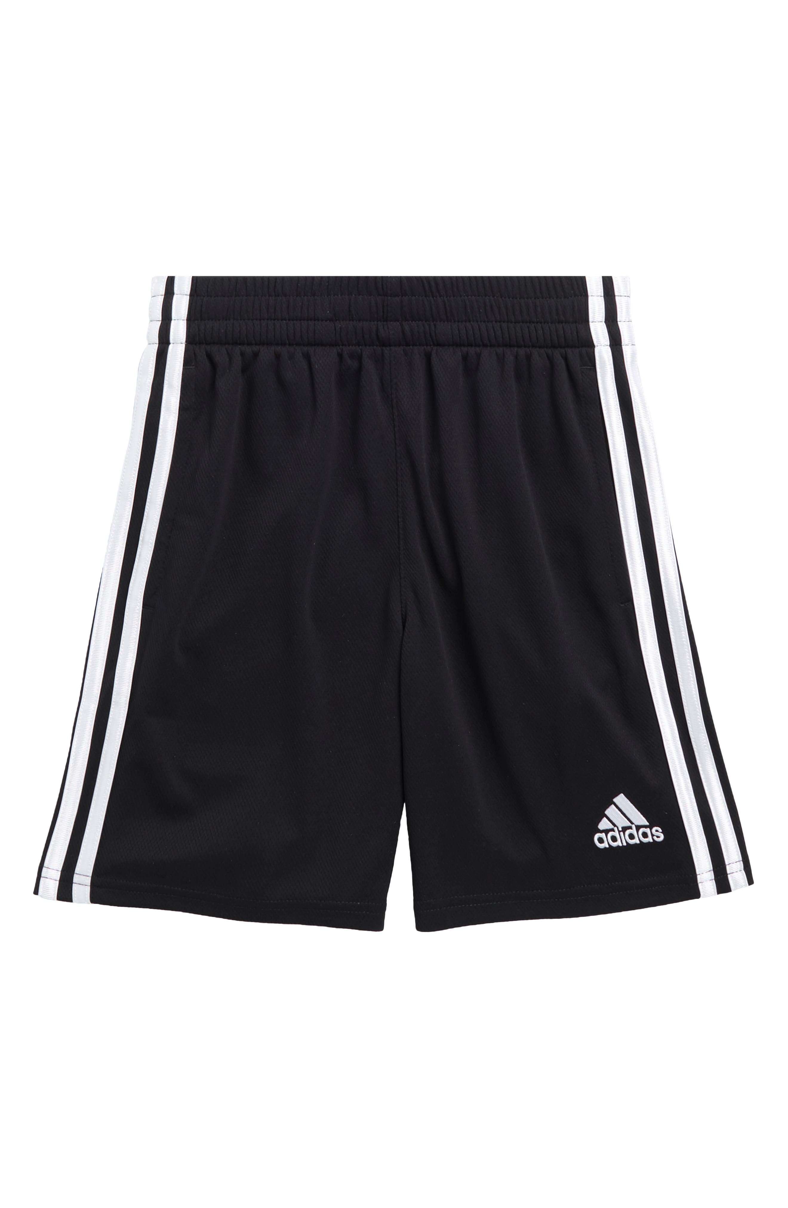 adidas Kids' Core 3-Stripe Mesh Shorts