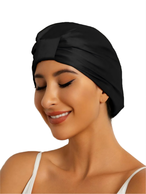 Pure Silk Double Layer Night Bonnet