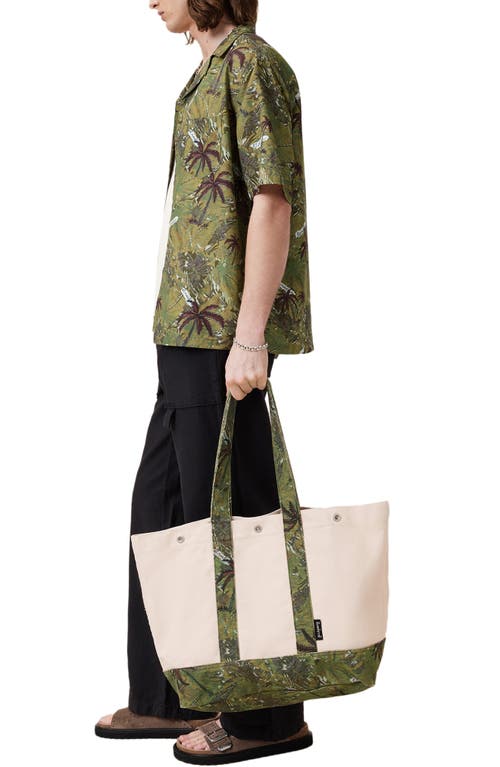 Allsaints Jett Cotton Canvas Beach Tote In Ecru