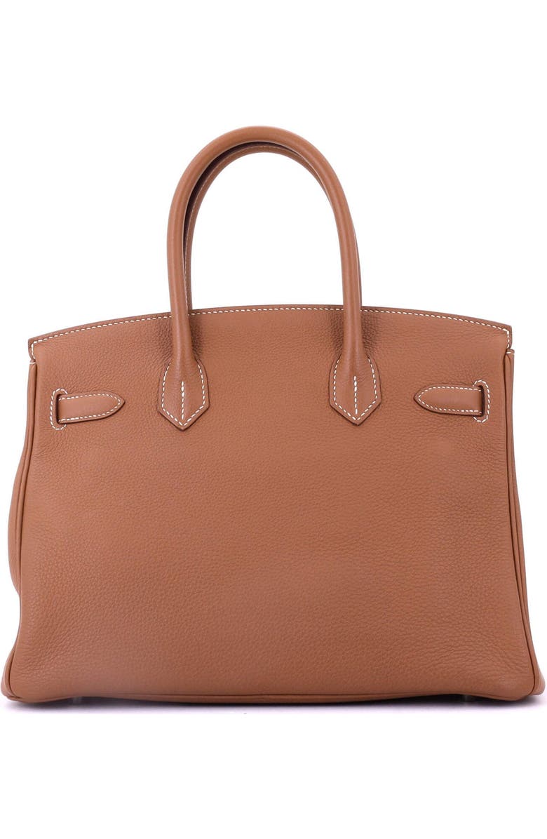 Pre-Owned Hermes Birkin Handbag Brown Togo with Palladium Hardware 30, Alternate, color, Gold