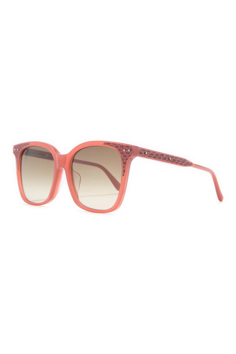 54mm Square Sunglasses, Alternate, color, ORANGE RED BROWN/ BRW