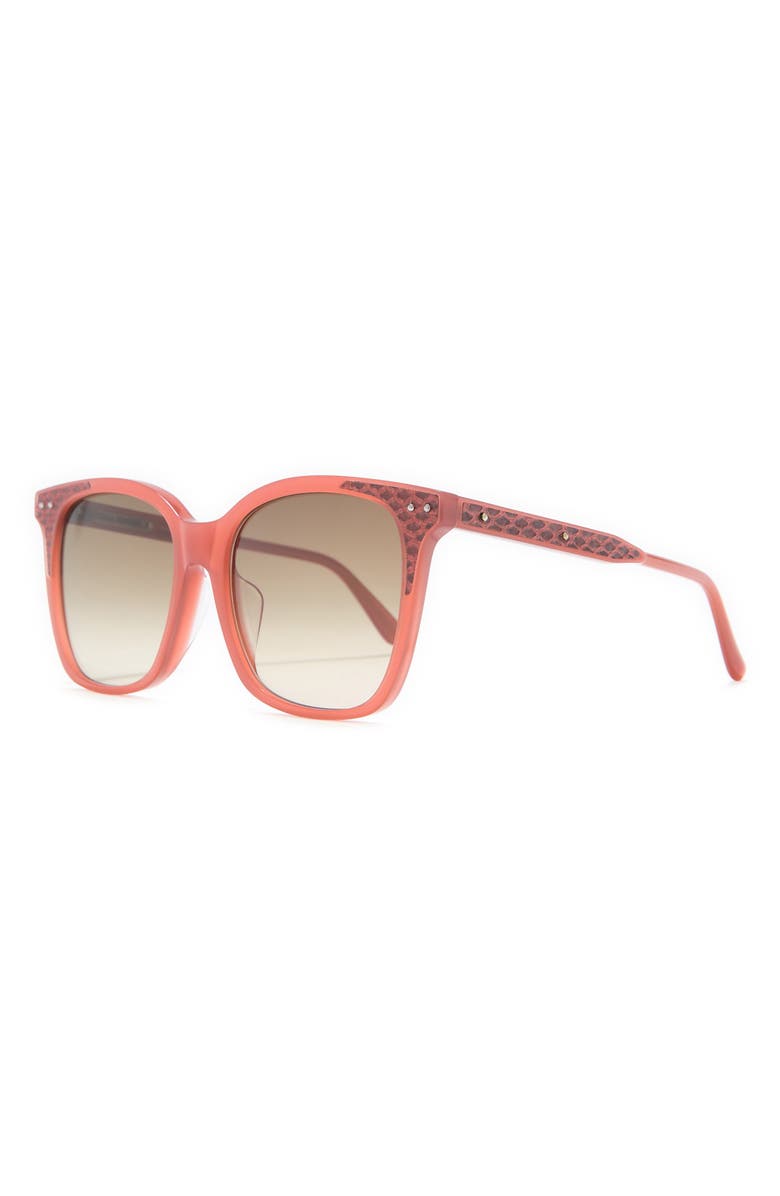 Bottega Veneta 54mm Square Sunglasses, Alternate, color,