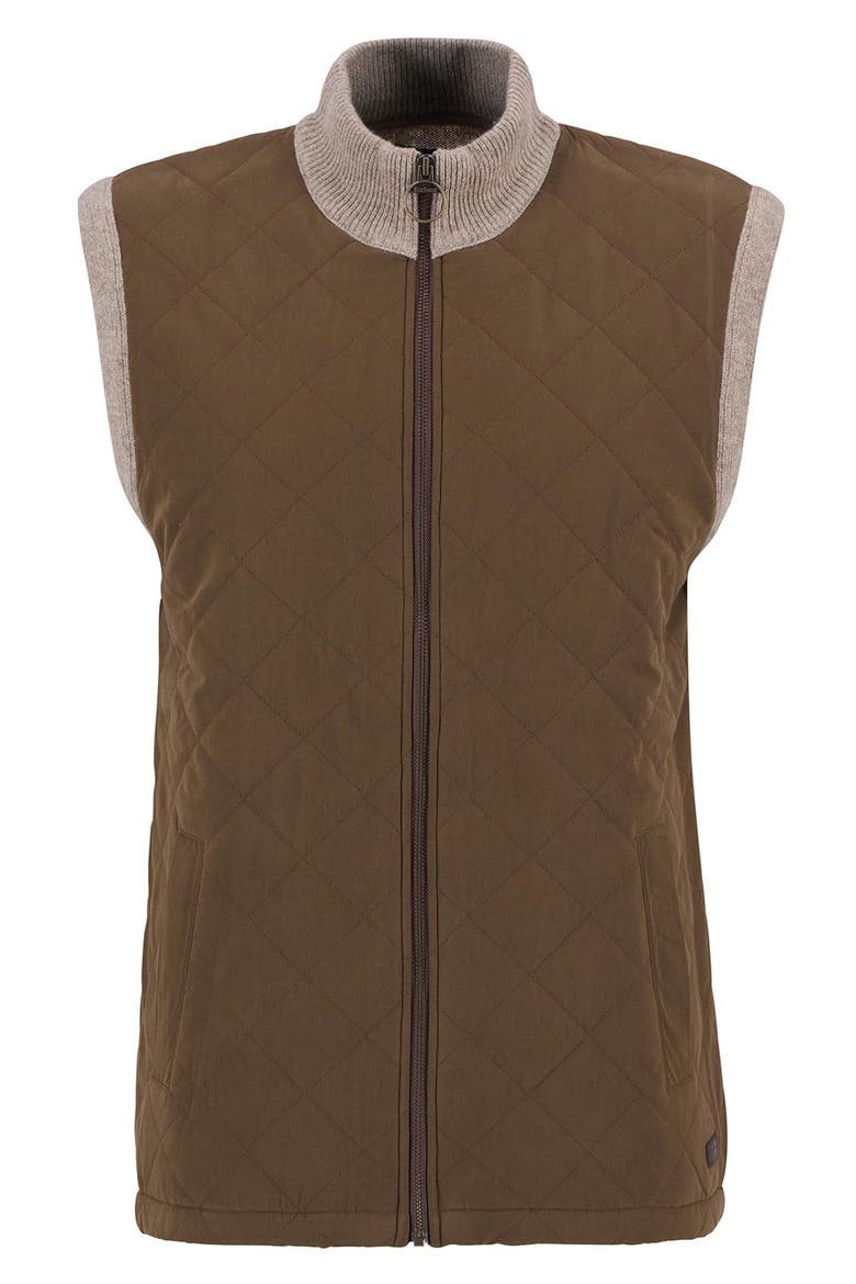 Shoveler Mixed Media Vest, Alternate, color, STONE