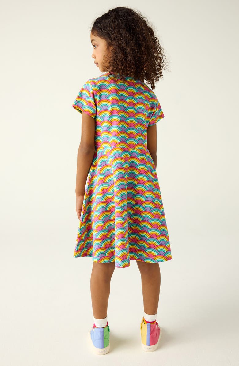 Little Bird Kids' Graphic Print Cotton Blend Skater Dress, Alternate, color,