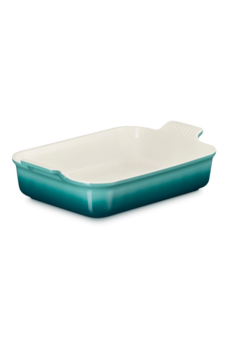 Heritage 4-Quart Rectangular Stoneware Dish, Alternate, color, RIVIERA