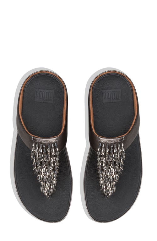 Fitflop Rumba Beaded Fringe Wedge Sandal