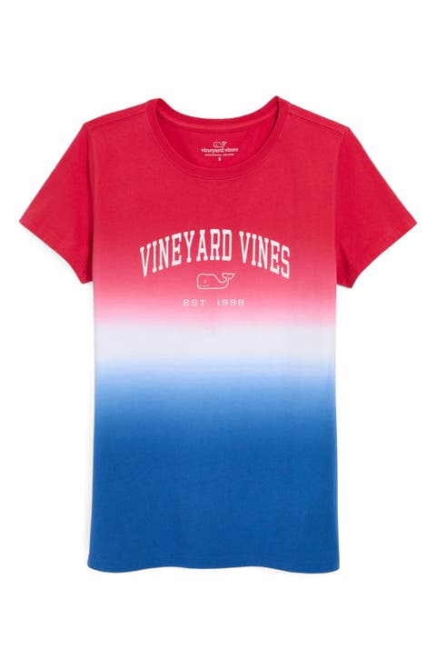 Dip Dye Arch Logo Graphic T-Shirt