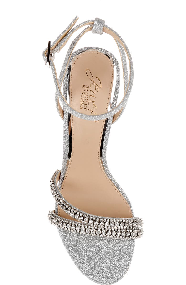 Jewel Badgley Mischka Rosa Ankle Strap Sandal, Alternate, color,