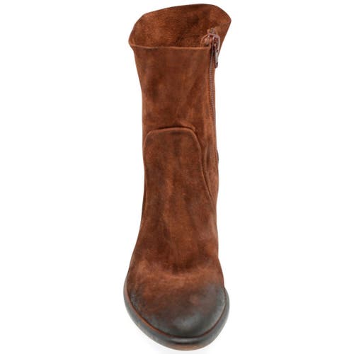 Madison Maison P2577 Distressed Ankle Boot In Brown