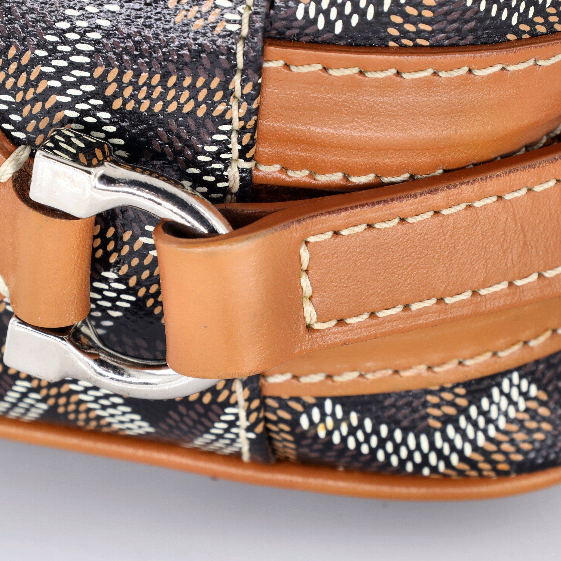 Cap Vert Bag Printed Coated Canvas, Alternate, color, Brown