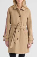 Hunter Sophia Sleeve Stripe Trench Coat