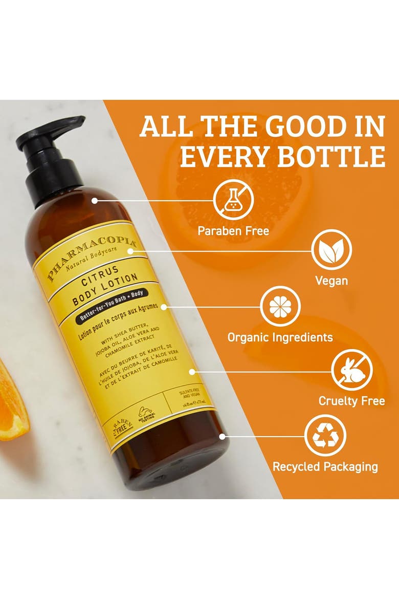 Citrus Body Lotion - Energizing Aromatherapy, Alternate, color, White