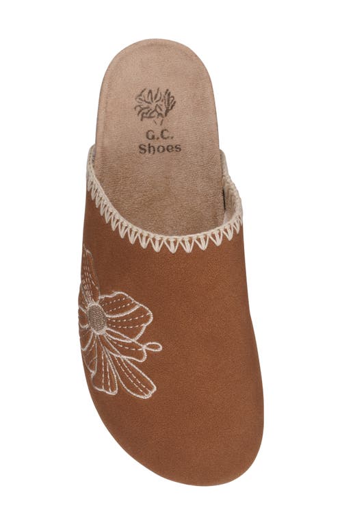 Gc Shoes Jamie Flower Clog In Cognac