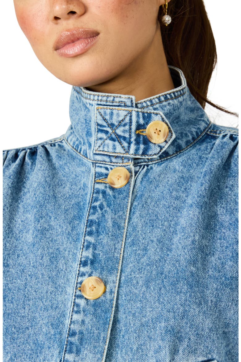 Marceline Denim Shirt Jacket, Alternate, color, FOREVER BLUE