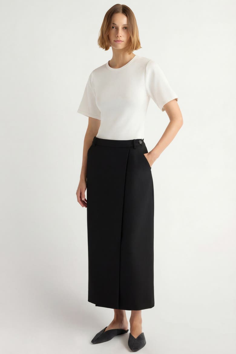 Reanne Ribbed Sculpted Crew-Neck Tee, Alternate, color, White