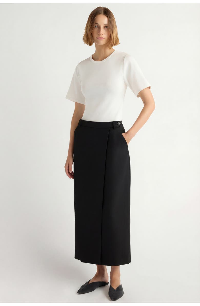 Modern Citizen Reanne Ribbed Sculpted Crew-Neck Tee, Alternate, color, White