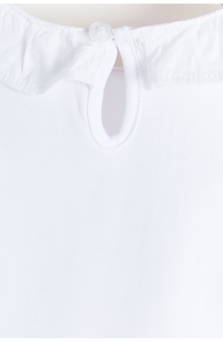 Babycottons Premium Peruvian Pima Cotton Essentials Detailed Collar Bodysuit for Infant, Alternate, color, 