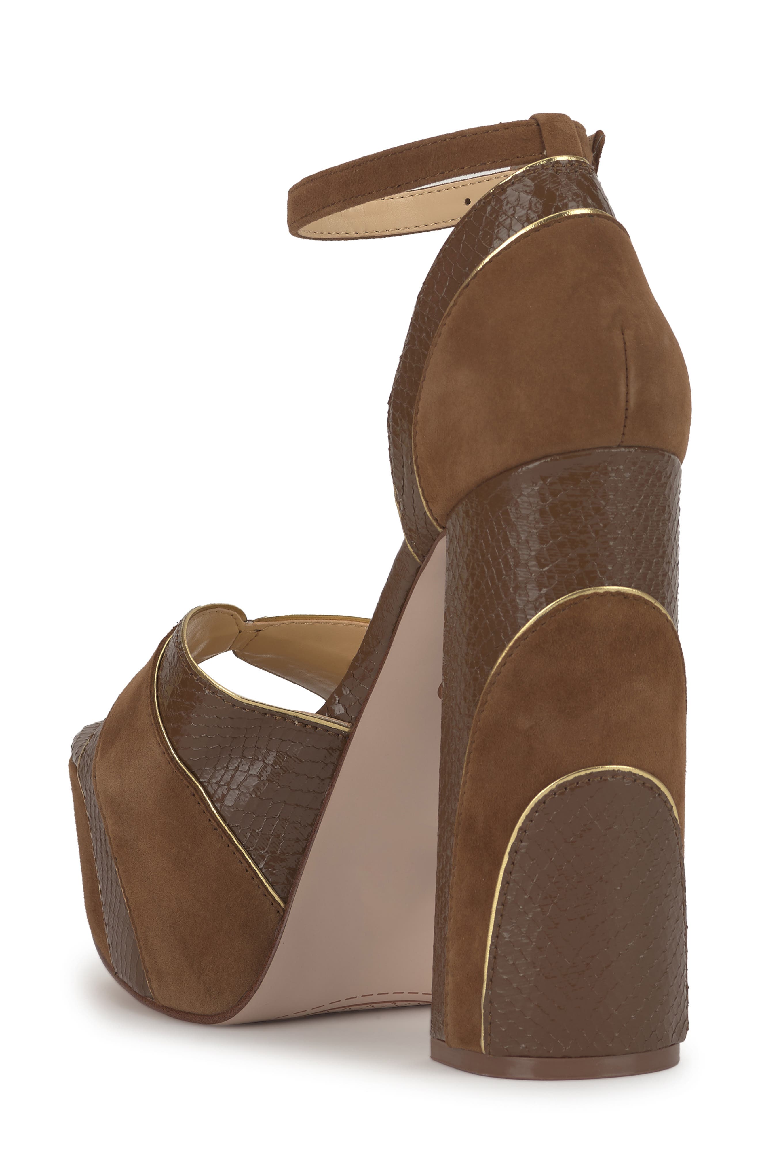 Avele Ankle Strap Block Heel Platform Sandal, Alternate, color, LIGHT HICKORY