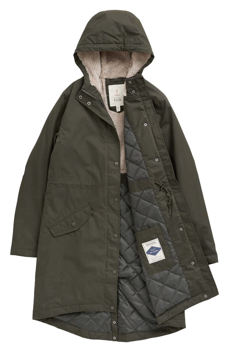 Seasalt Cornwall Plant Hunter Waterproof Hooded Coat, Alternate, color, Woodland