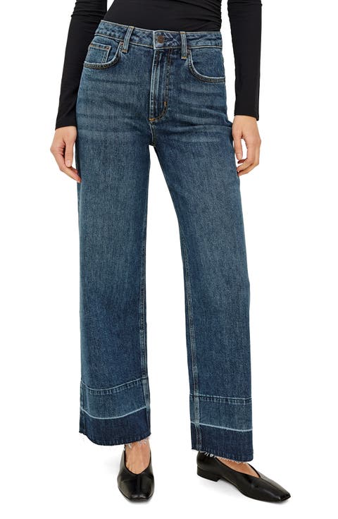 Getty Crop High Waist Wide Leg Jeans