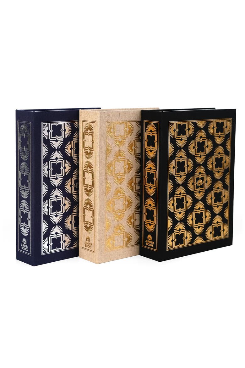 Dust Jacket Storage Box, Main, color, Neutral and Gold