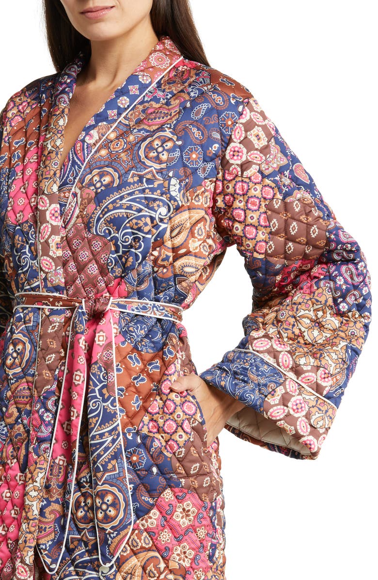 KILO BRAVA Patchwork Paisley Quilted Robe, Alternate, color, 
