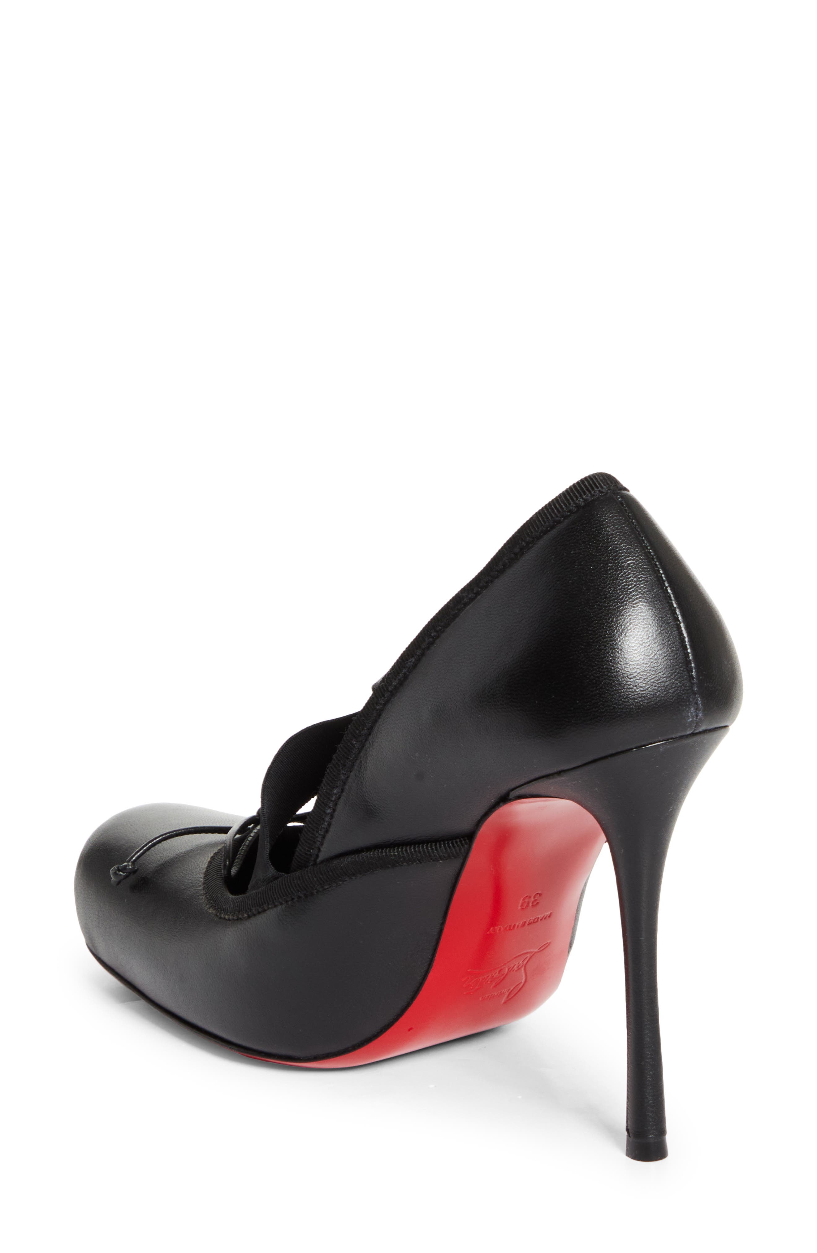 Christian Louboutin Cassiastic Pump, Alternate, color, Black/ Black