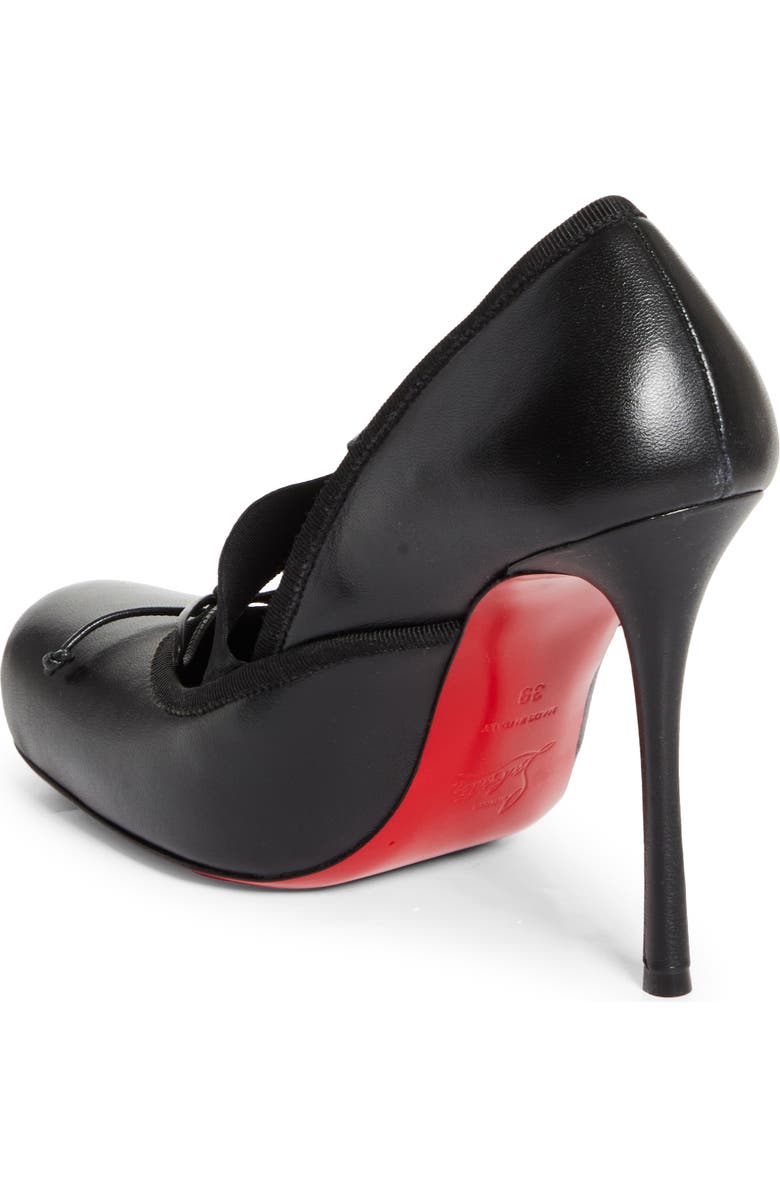 Christian Louboutin Cassiastic Pump, Alternate, color, Black/ Black