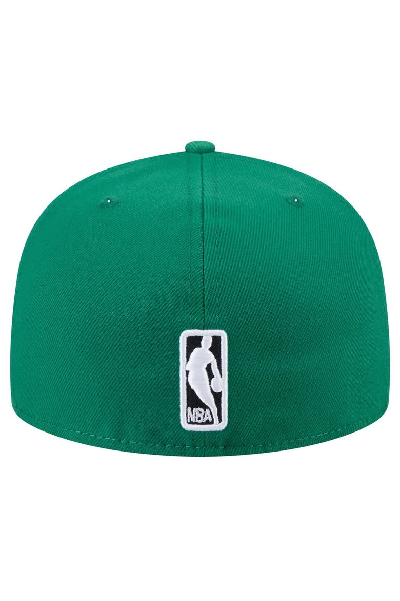 Men's New Era Kelly Green Boston Celtics Throwback Pennant 59FIFTY Fitted Hat, Alternate, color, Kelly Green