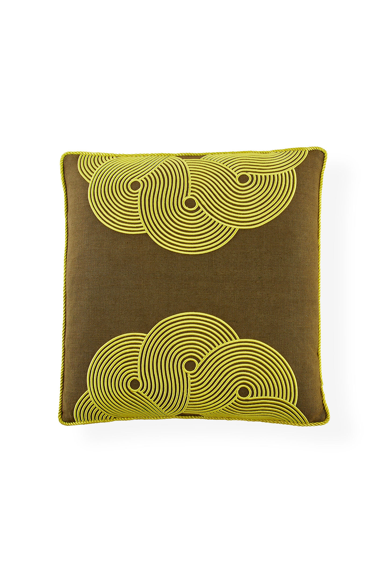 Pompidou Pillow, Main, color, Avocado Half Circles