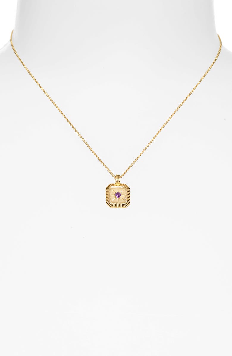 Missoma Birthstone Pendant Necklace, Alternate, color,