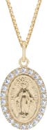 The M Jewelers Oval Mary Pendant Necklace