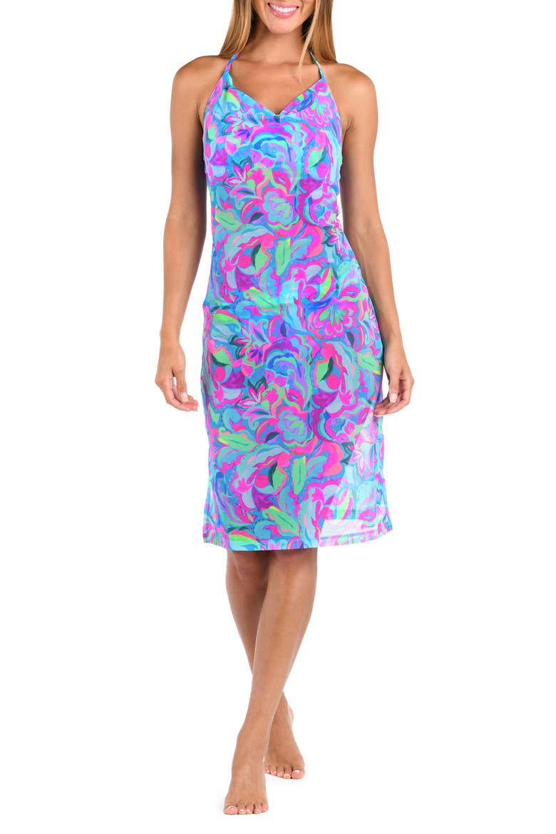 Swirltopia Halter Cover-Up Dress video