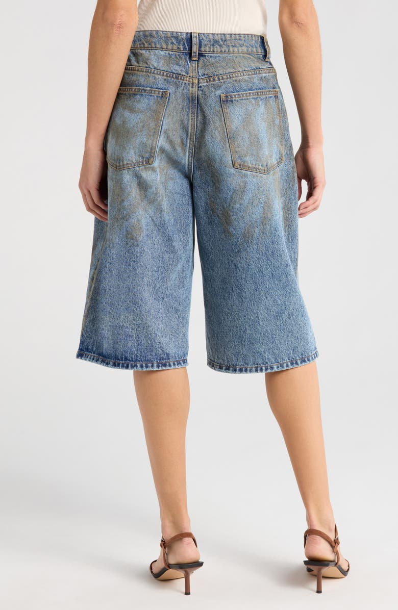 AFRM Derby Long Denim Shorts, Alternate, color,