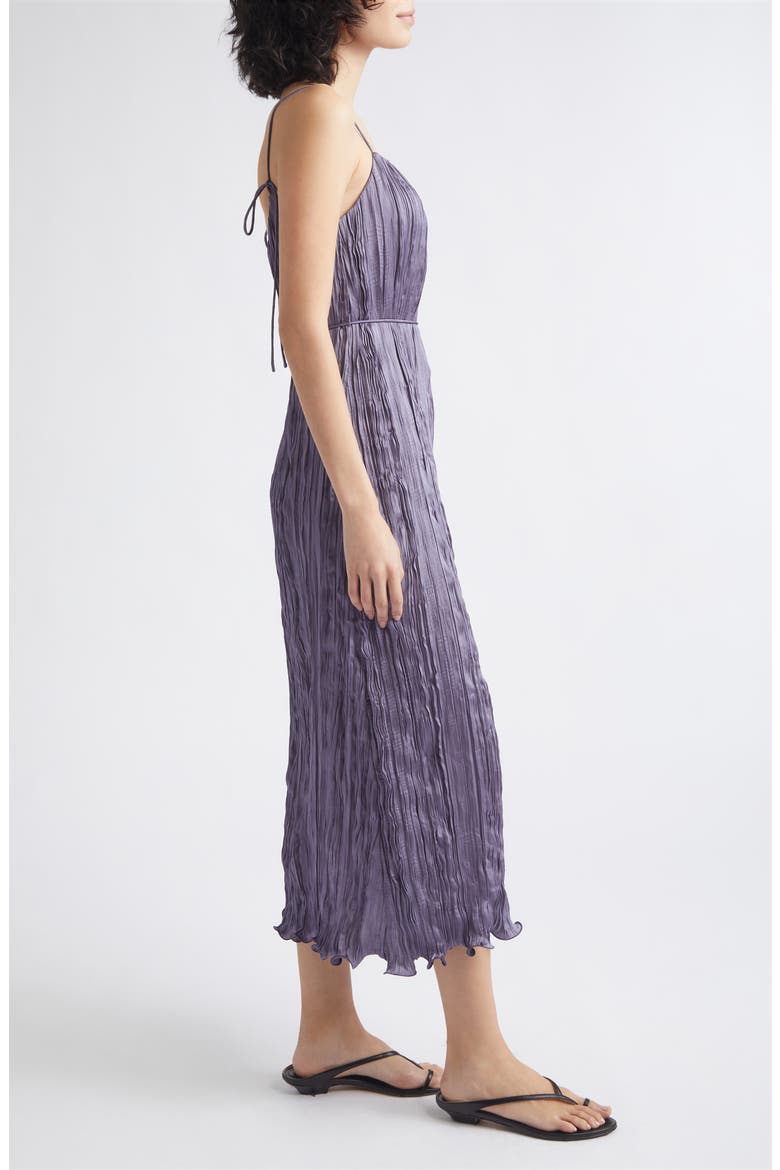 Esme Plissé Midi Slipdress, Alternate, color, DUSK