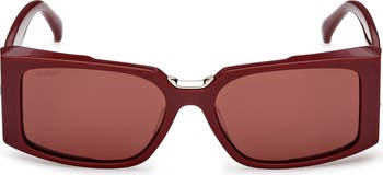 Max Mara Spark 54mm Rectangular Sunglasses | Nordstrom